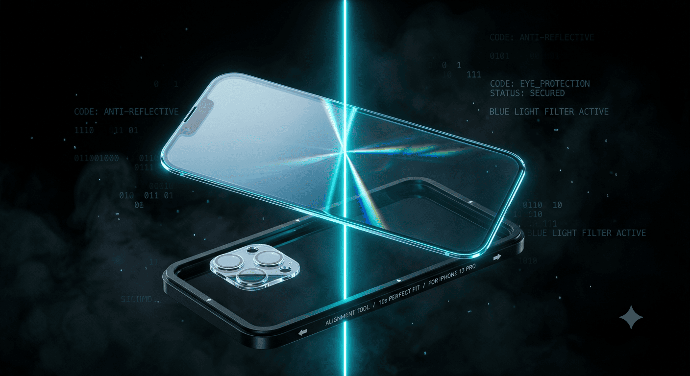Скло з антибліковим покриттям для iPhone 13 Pro